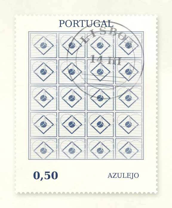 Stamp: issue 04 of the Lisbon Corridor series.